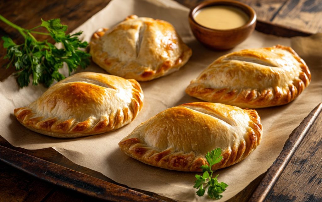 Golden Potato Pockets (Potato Knish) 4 Golden Potato Pockets