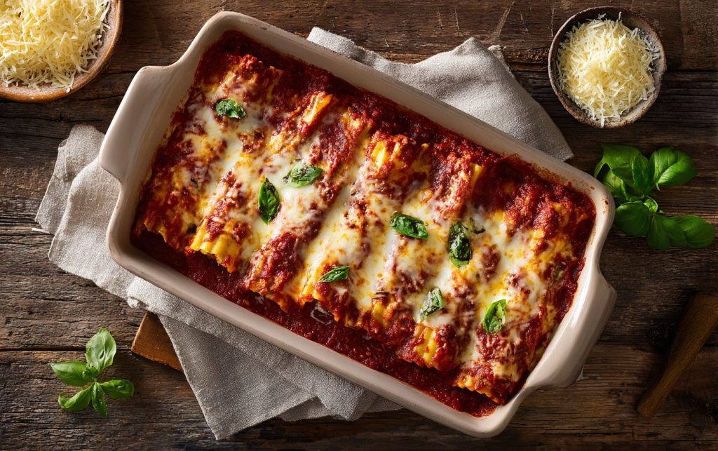 Cheesy Beef Manicotti 4 Cheesy Beef Manicotti