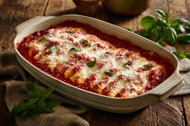 Cheesy Manicotti Bake 5 Cheesy Manicotti Bake