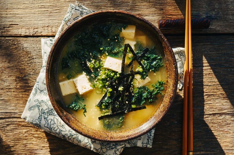 Herbal Tofu Miso Soup