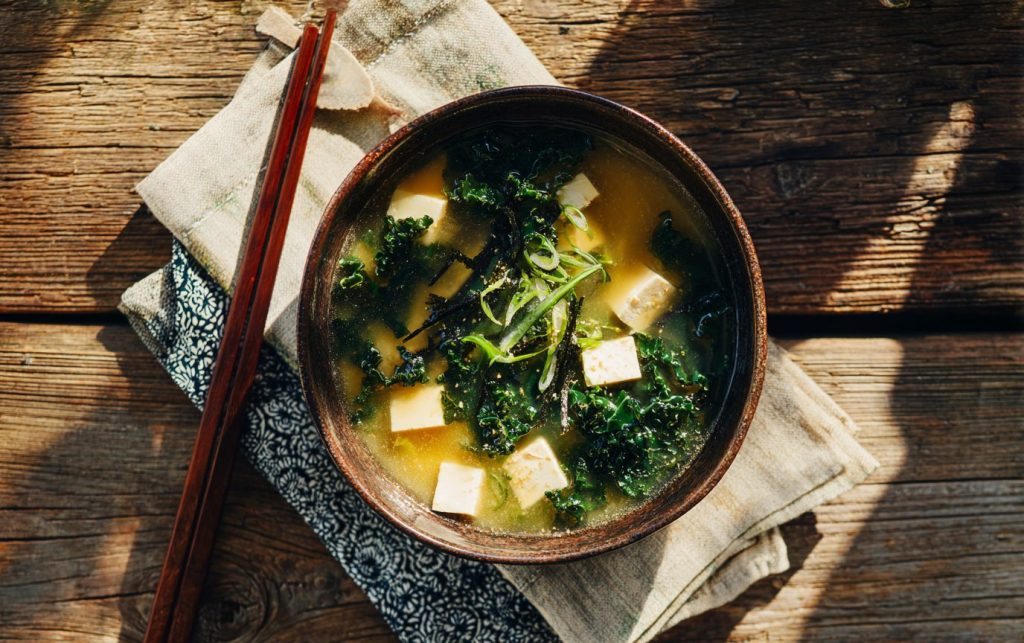 Herbal Tofu Miso Soup