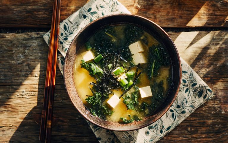 Herbal Tofu Miso Soup