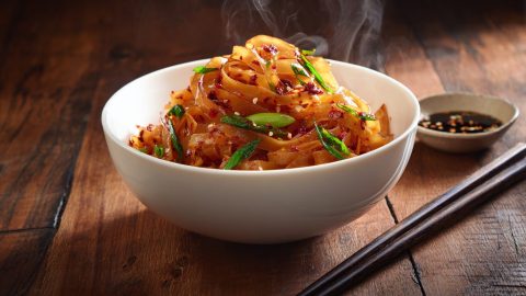 Hot Sesame Rice Noodles