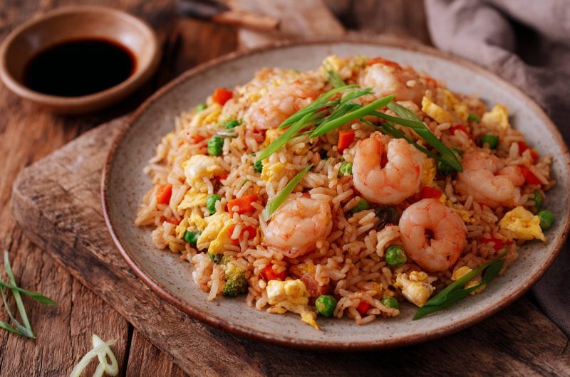 Easy Shrimp Rice Stir-Fry