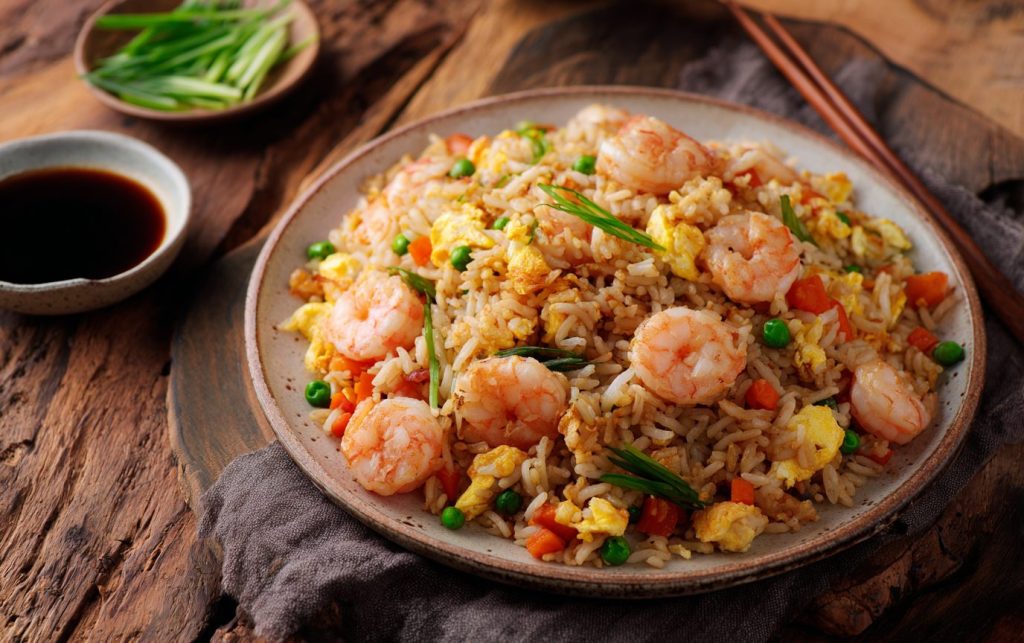 Easy Shrimp Rice Stir-Fry