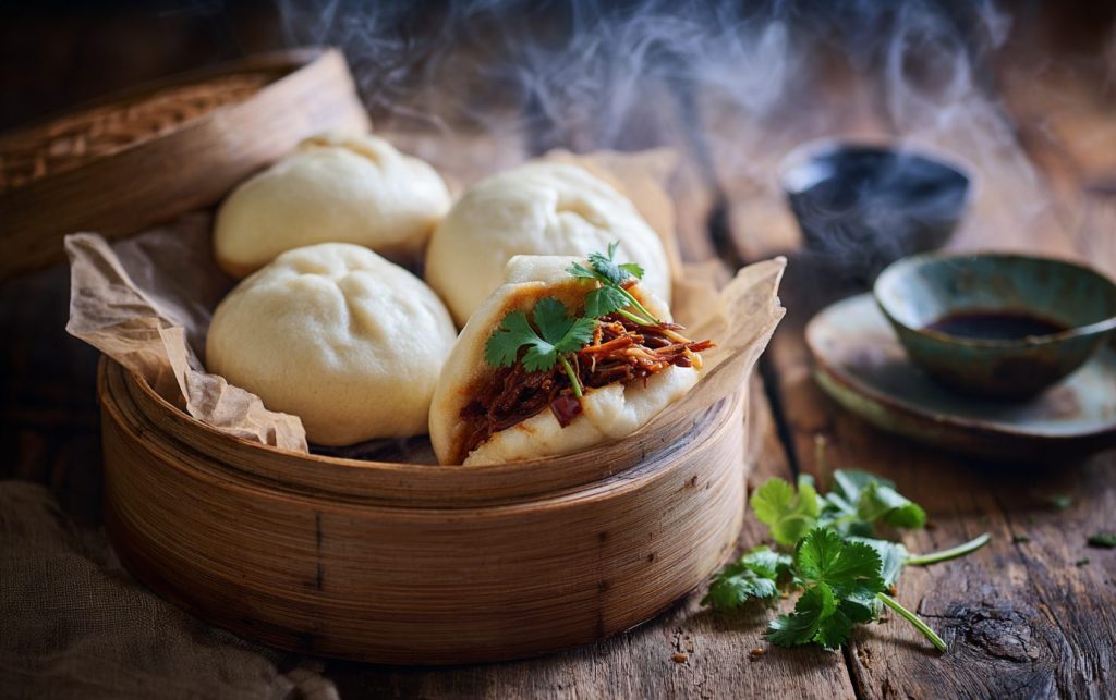 BBQ Pork Steamed Buns 3 BBQ Pork Steamed Buns