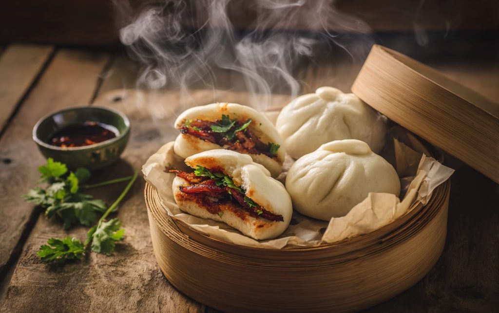 BBQ Pork Steamed Buns 4 BBQ Pork Steamed Buns