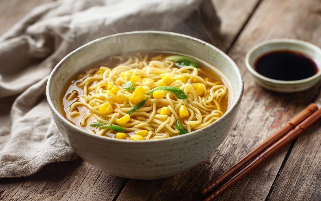 Creamy Corn Soy Noodles