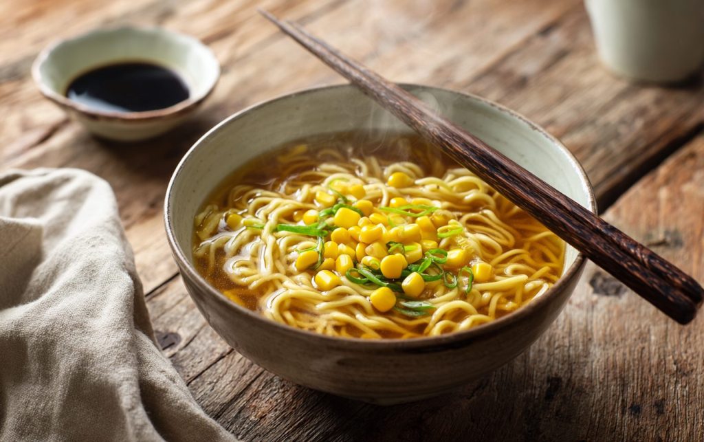 Creamy Corn Soy Noodles