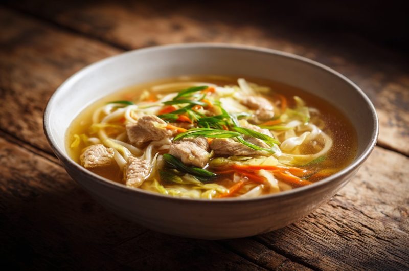 Simple Chicken Udon Soup