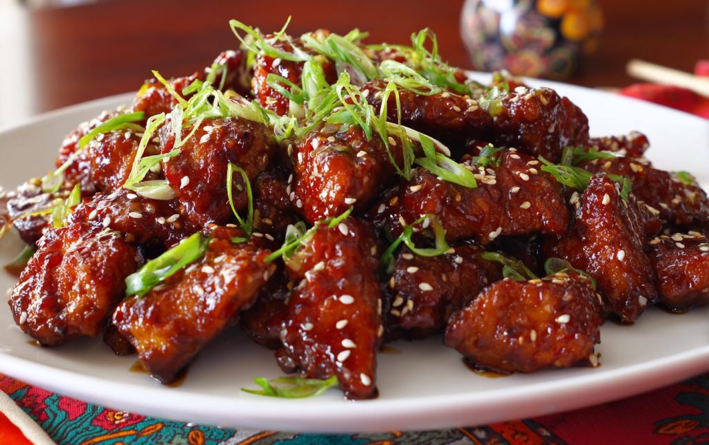 Sticky Asian Chicken Rice Bites for Christmas Parties 2 Sticky Asian Chicken Rice Bites